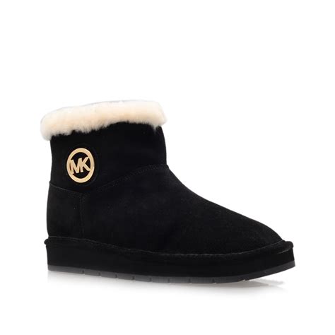 michael kors winter ankle boot black|Michael Kors thigh high boots.